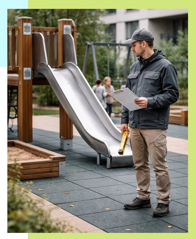 Сертификация детских площадок в Кулебаках от 25765 р. | Алешин-Клб