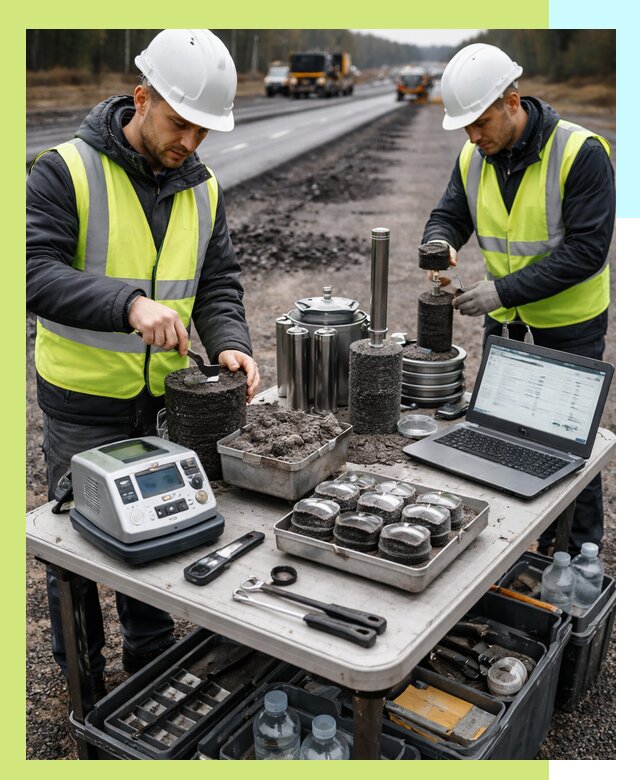 Сертификация асфальта: испытания и подтверждение в Кулебаках