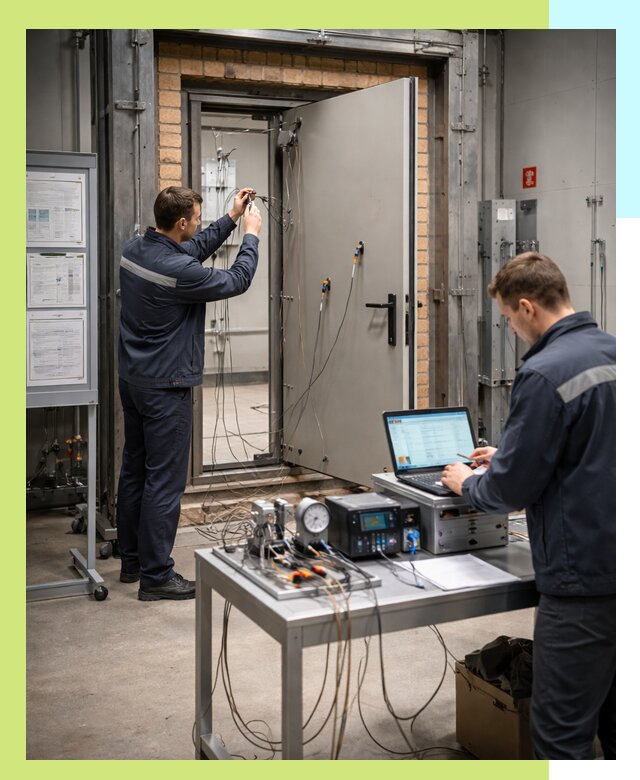 Сертификация противопожарных дверей в Кулебаках по ГОСТ и ТР