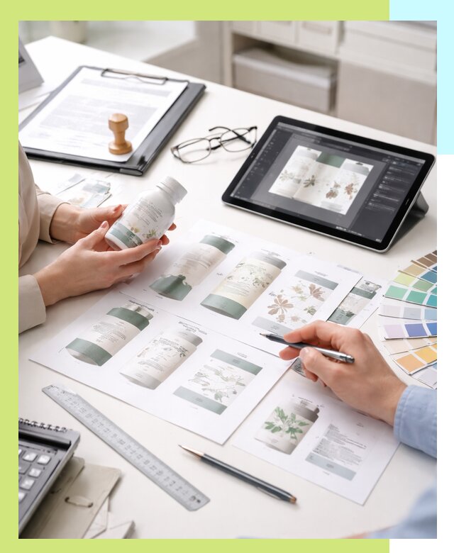 Профессиональная разработка дизайна и текста этикетки продукции в Кулебаках