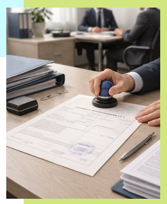 Сертификат происхождения СТ 1 в Кулебаках от 4638 р. | Алешин-Клб