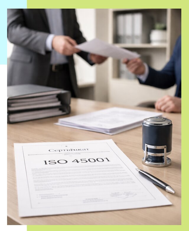 Сертификат ISO 45001 в Кулебаках под ключ от 46377 р. | Алешин-Клб