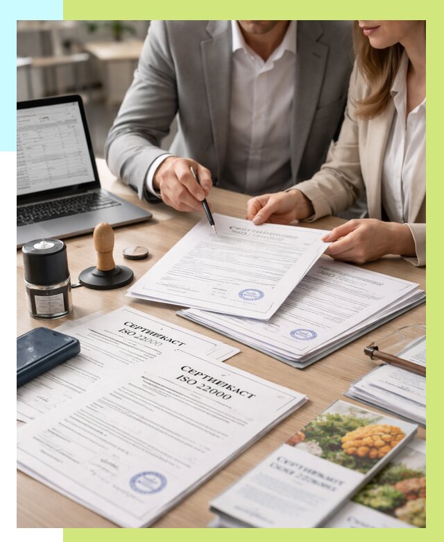 Сертификат ISO 22000 в Кулебаках от 41224 р. под ключ | Алешин-Клб