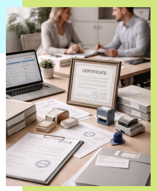 Сертификация компании в Кулебаках от 46377 р. | Алешин-Клб — заказ